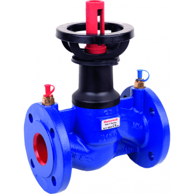 Фланцевый запорно-балансировочный клапан HONEYWELL с измерительными ниппелями SafeCone(R) PN16, Ду 40, Kvs 24.9 V6000D0040A Фланцевый запорно-балансировочный клапан HONEYWELL с измерительными ниппелями SafeCone(R) PN16, Ду 40, Kvs 24.9 V6000D0040A