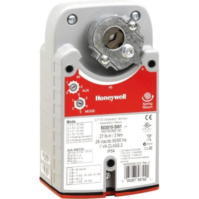 Привод заслонки S03010 HONEYWELL HL-0716 Привод заслонки S03010 HONEYWELL HL-0716